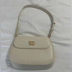 Cream handbag
